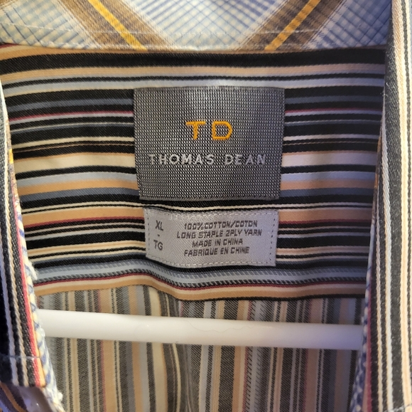Thomas Dean Mens Multicolor XL Shirt - Picture 2 of 4